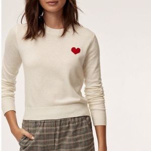 Aritzia Sunday best Heart sweater